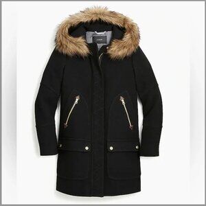 J. Crew Chateau Parka - Black - Size 0 Petite